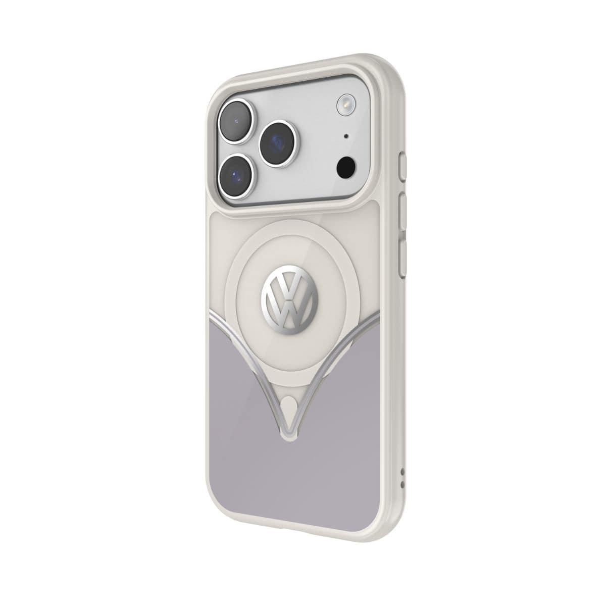 Volkswagen[フォルクスワーゲン] iPhone 17Pro ケース スマホケース MagSafe対応 ストラップホールあり Smoke Gray(スモークグレー) Gray/White グレー/ホワイト グレー/ホワイト 60486