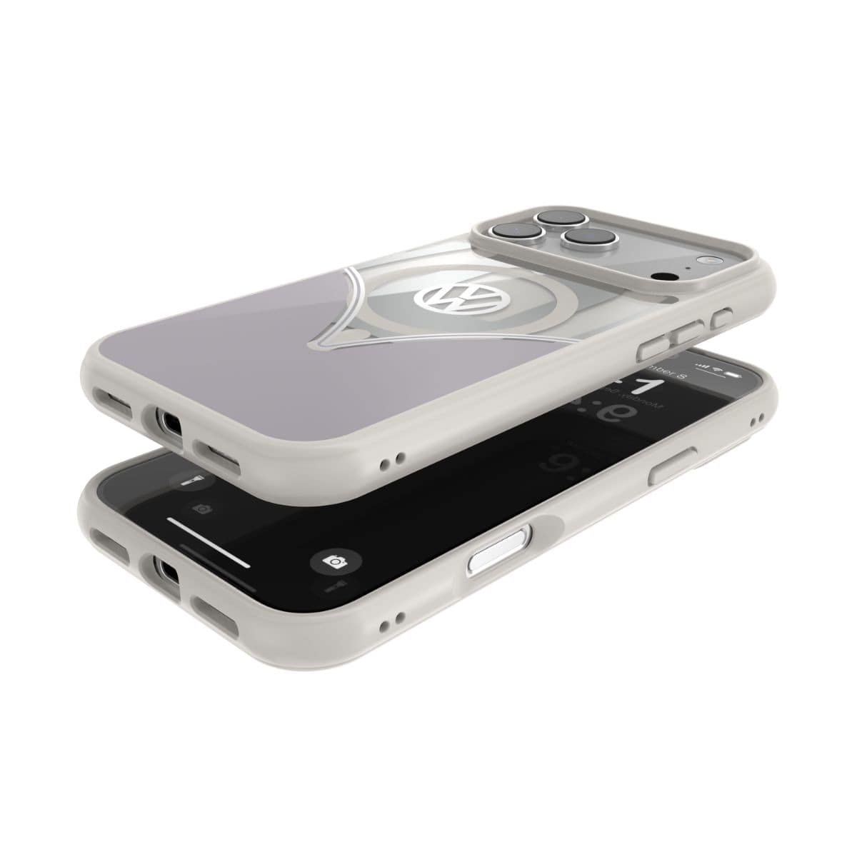 Volkswagen[フォルクスワーゲン] iPhone 17Promax ケース スマホケース MagSafe対応 ストラップホールあり Smoke Gray(スモークグレー) Gray/White グレー/ホワイト グレー/ホワイト 60487