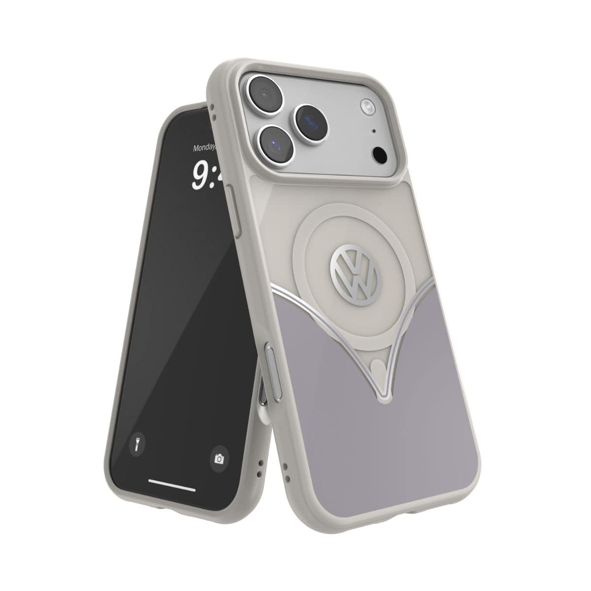 Volkswagen[フォルクスワーゲン] iPhone 17Promax ケース スマホケース MagSafe対応 ストラップホールあり Smoke Gray(スモークグレー) Gray/White グレー/ホワイト グレー/ホワイト 60487