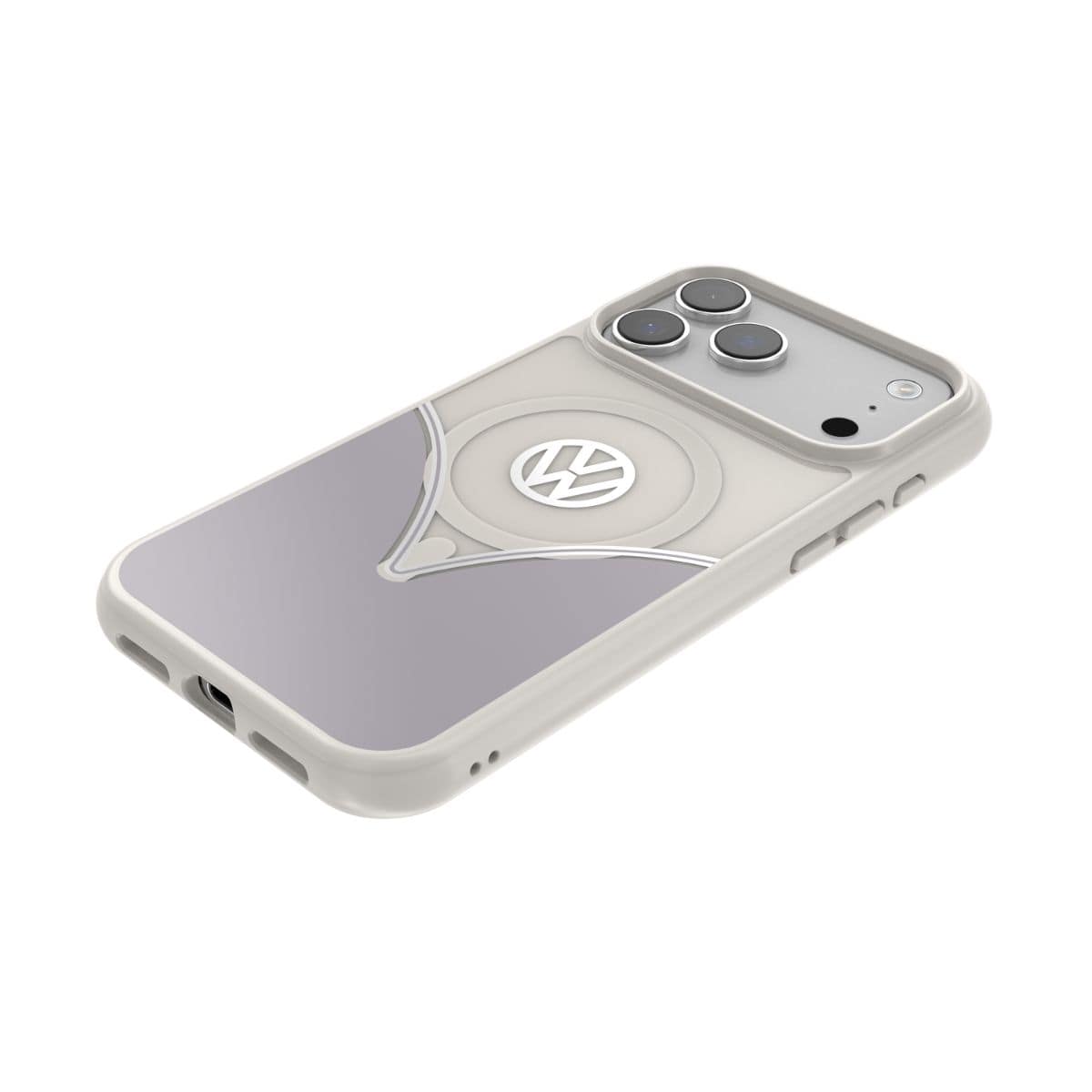 Volkswagen[フォルクスワーゲン] iPhone 17Promax ケース スマホケース MagSafe対応 ストラップホールあり Smoke Gray(スモークグレー) Gray/White グレー/ホワイト グレー/ホワイト 60487