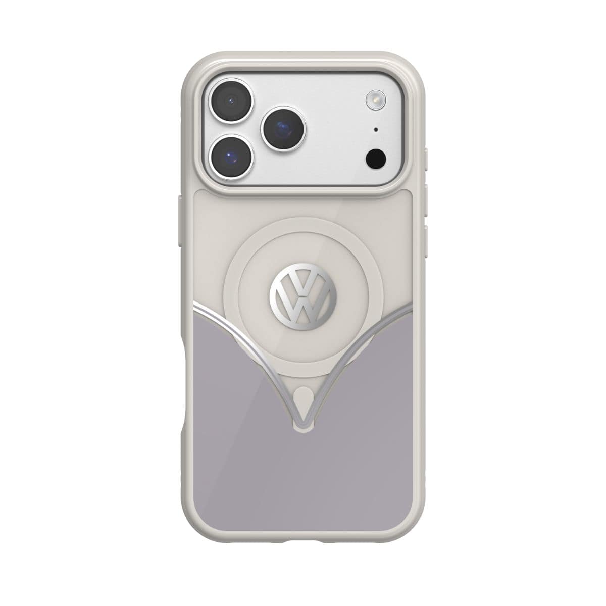 Volkswagen[フォルクスワーゲン] iPhone 17Promax ケース スマホケース MagSafe対応 ストラップホールあり Smoke Gray(スモークグレー) Gray/White グレー/ホワイト グレー/ホワイト 60487