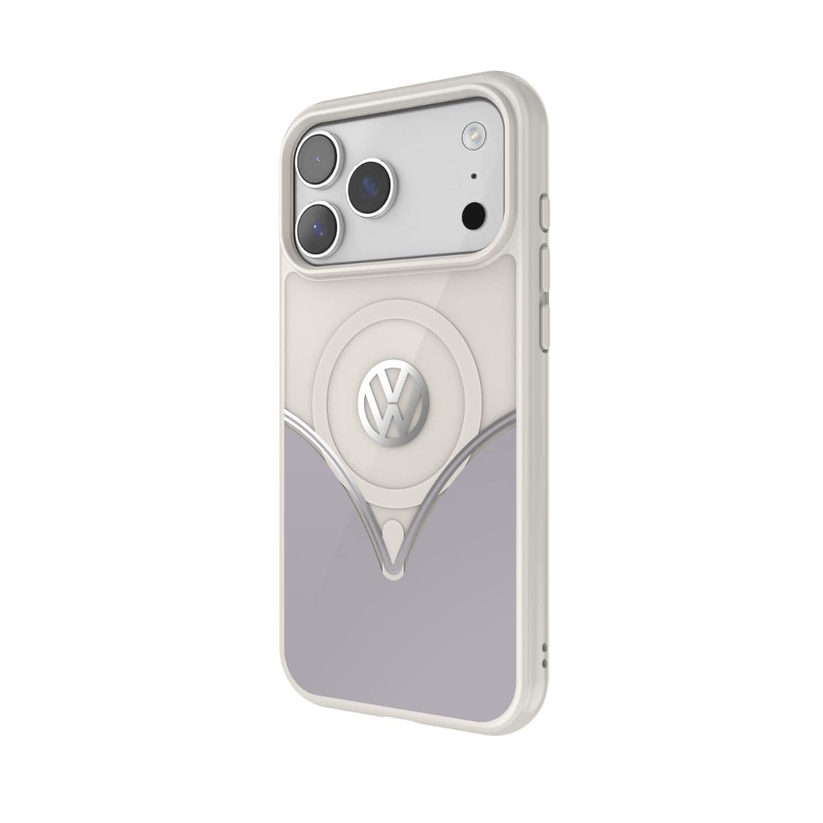 Volkswagen[フォルクスワーゲン] iPhone 17Promax ケース スマホケース MagSafe対応 ストラップホールあり Smoke Gray(スモークグレー) Gray/White グレー/ホワイト グレー/ホワイト 60487