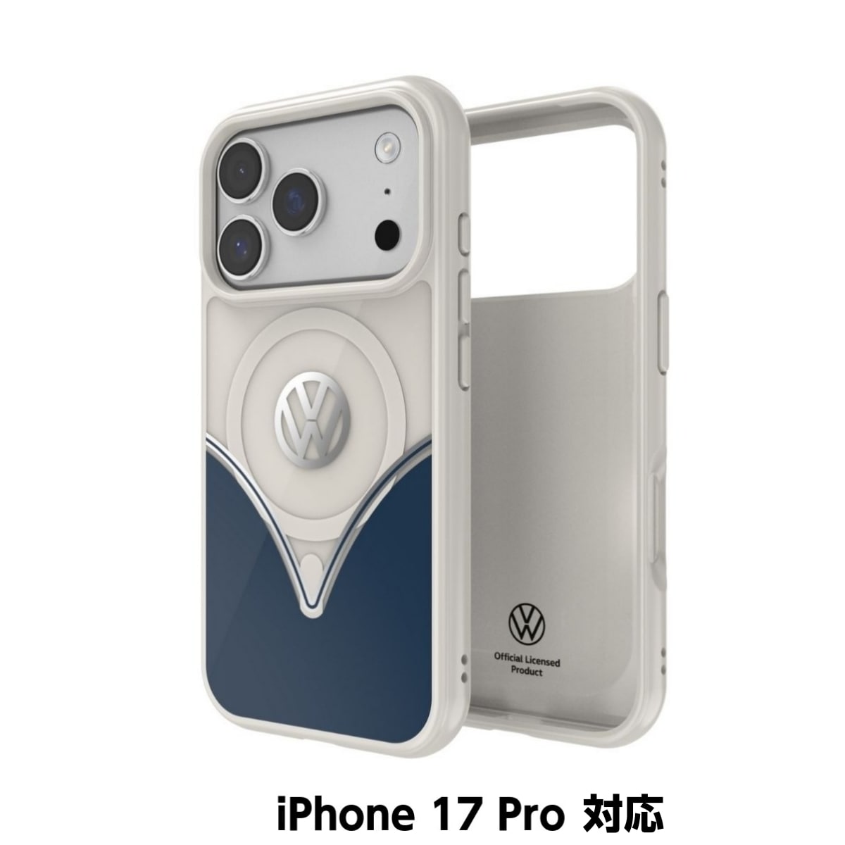 Volkswagen[フォルクスワーゲン] iPhone 17 Pro ケース スマホケース MagSafe対応 ストラップホールあり Cobalt Blue(コバルトブルー) Blue/White ブルー/ホワイト ブルー/ホワイト 60466