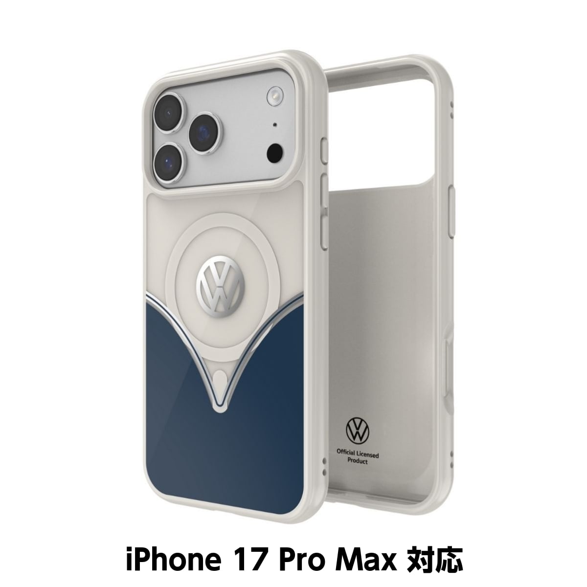 Volkswagen[フォルクスワーゲン] iPhone 17 Pro Max ケース スマホケース MagSafe対応 ストラップホールあり Cobalt Blue(コバルトブルー) Blue/White ブルー/ホワイト ブルー/ホワイト 60467