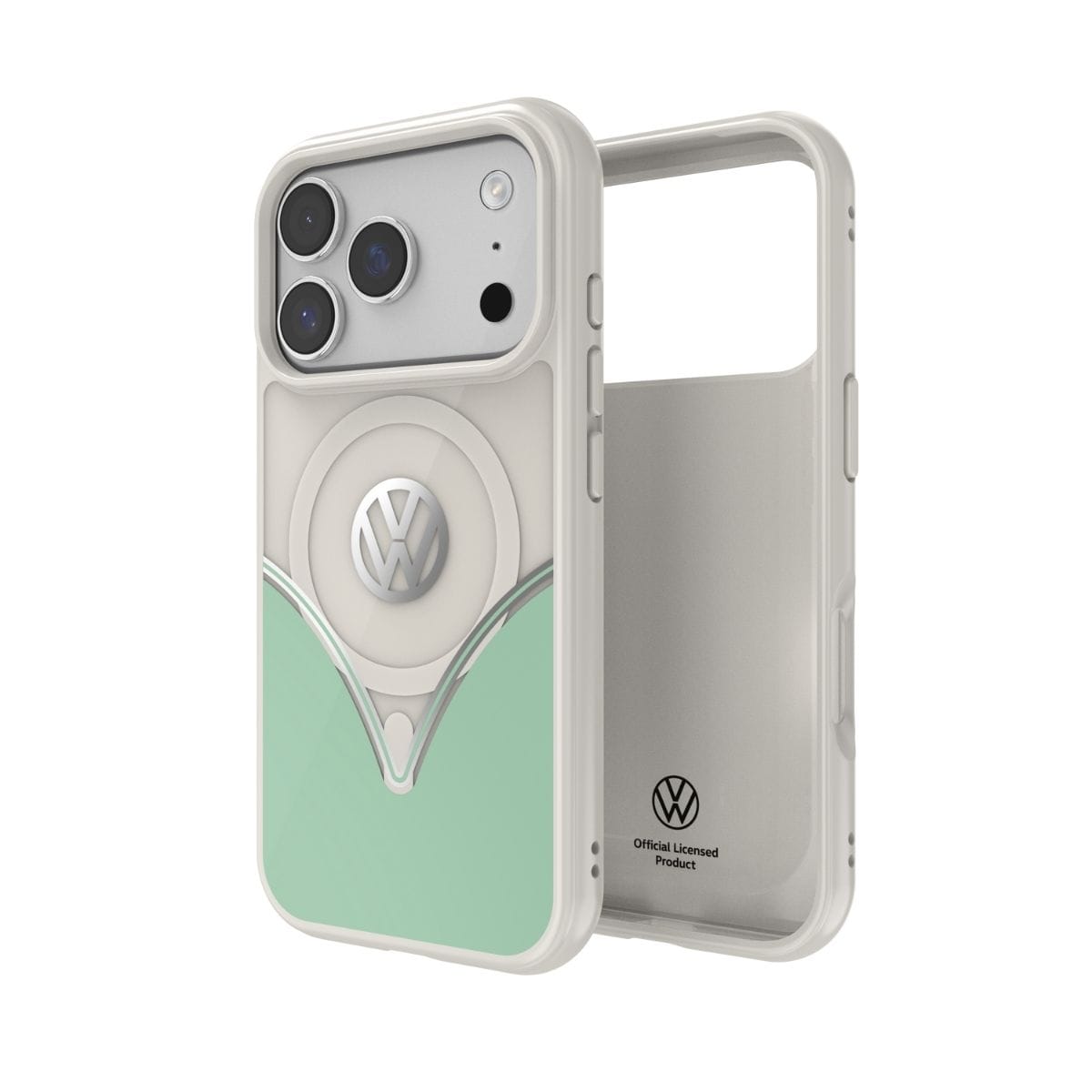 Volkswagen[フォルクスワーゲン] iPhone 17 Pro ケース スマホケース MagSafe対応 ストラップホールあり Bahama Blue(バハマブルー) Green/White グリーン/ホワイト グリーン/ホワイト 60470