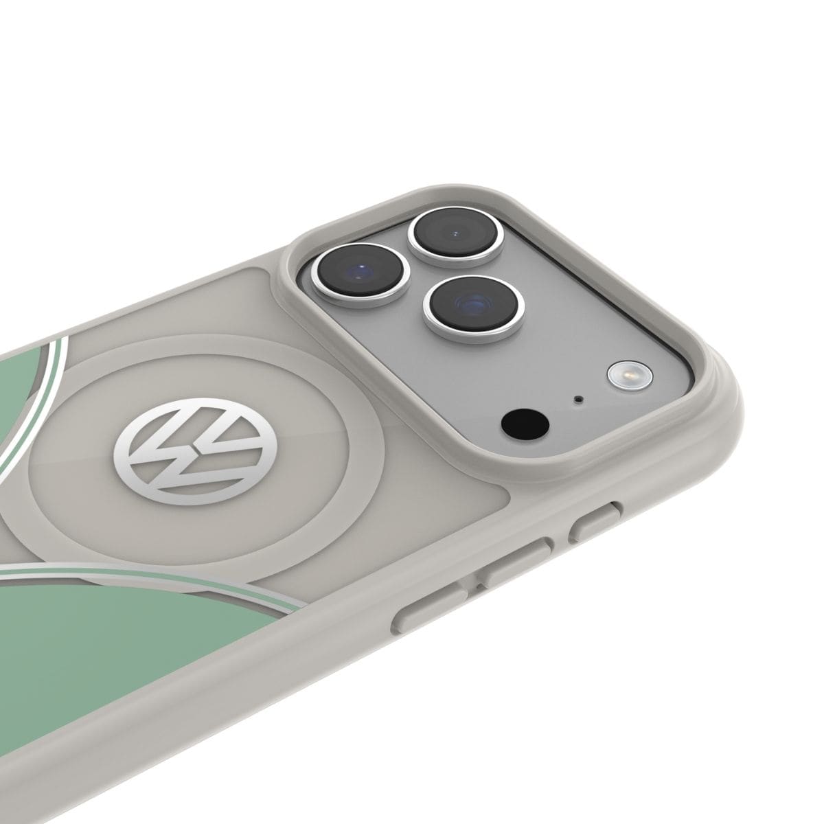 Volkswagen[フォルクスワーゲン] iPhone 17 Pro ケース スマホケース MagSafe対応 ストラップホールあり Bahama Blue(バハマブルー) Green/White グリーン/ホワイト グリーン/ホワイト 60470