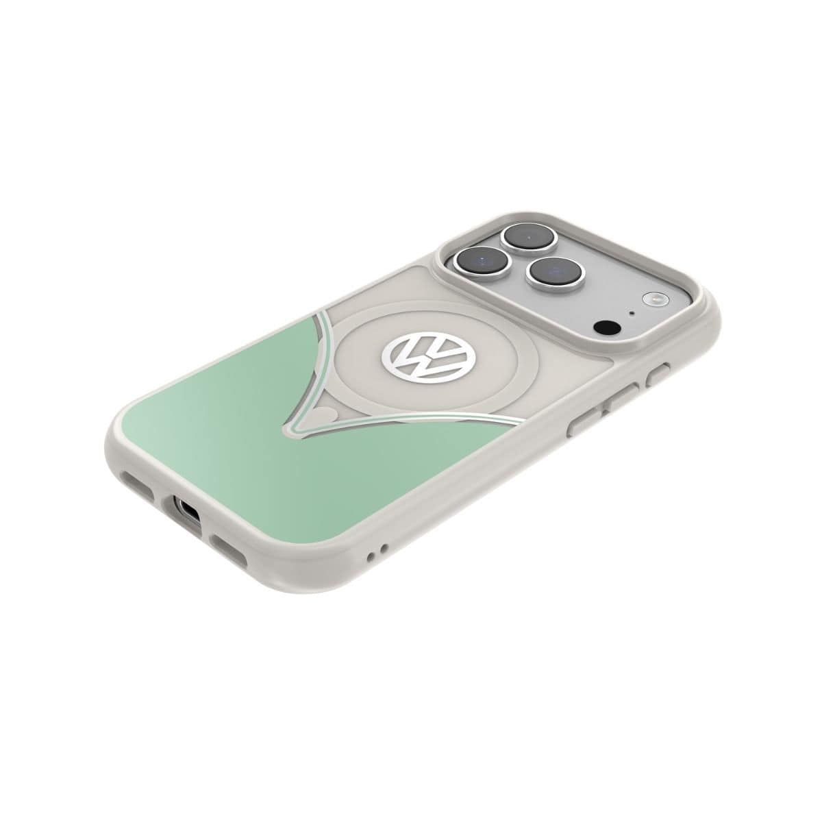 Volkswagen[フォルクスワーゲン] iPhone 17 Pro ケース スマホケース MagSafe対応 ストラップホールあり Bahama Blue(バハマブルー) Green/White グリーン/ホワイト グリーン/ホワイト 60470