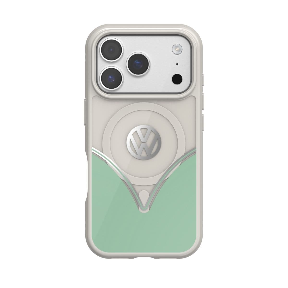Volkswagen[フォルクスワーゲン] iPhone 17 Pro ケース スマホケース MagSafe対応 ストラップホールあり Bahama Blue(バハマブルー) Green/White グリーン/ホワイト グリーン/ホワイト 60470