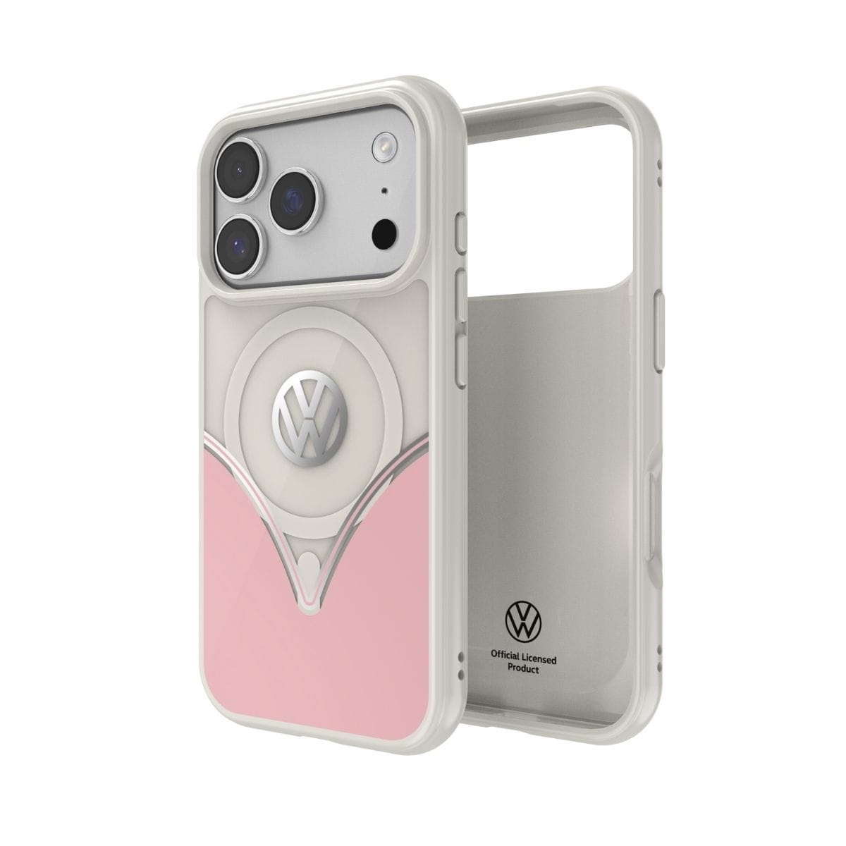 Volkswagen[フォルクスワーゲン] iPhone 17 Pro ケース スマホケース MagSafe対応 ストラップホールあり Powder Pink(パウダーピンク) Pink/White ピンク/ホワイト ピンク/ホワイト 60478