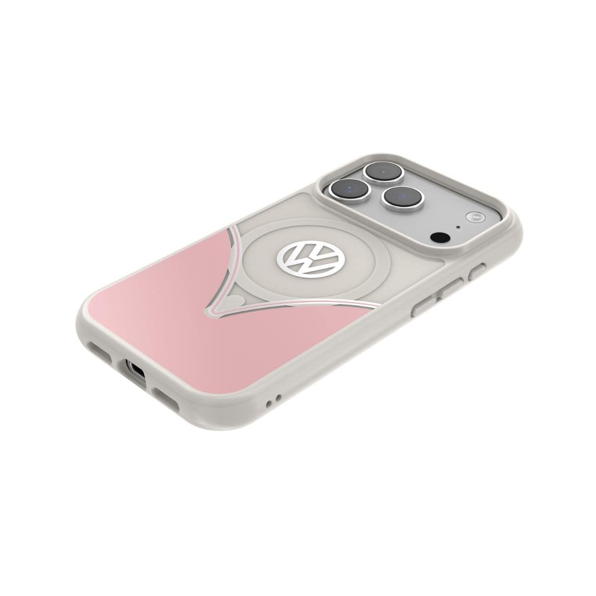 Volkswagen[フォルクスワーゲン] iPhone 17 Pro ケース スマホケース MagSafe対応 ストラップホールあり Powder Pink(パウダーピンク) Pink/White ピンク/ホワイト ピンク/ホワイト 60478