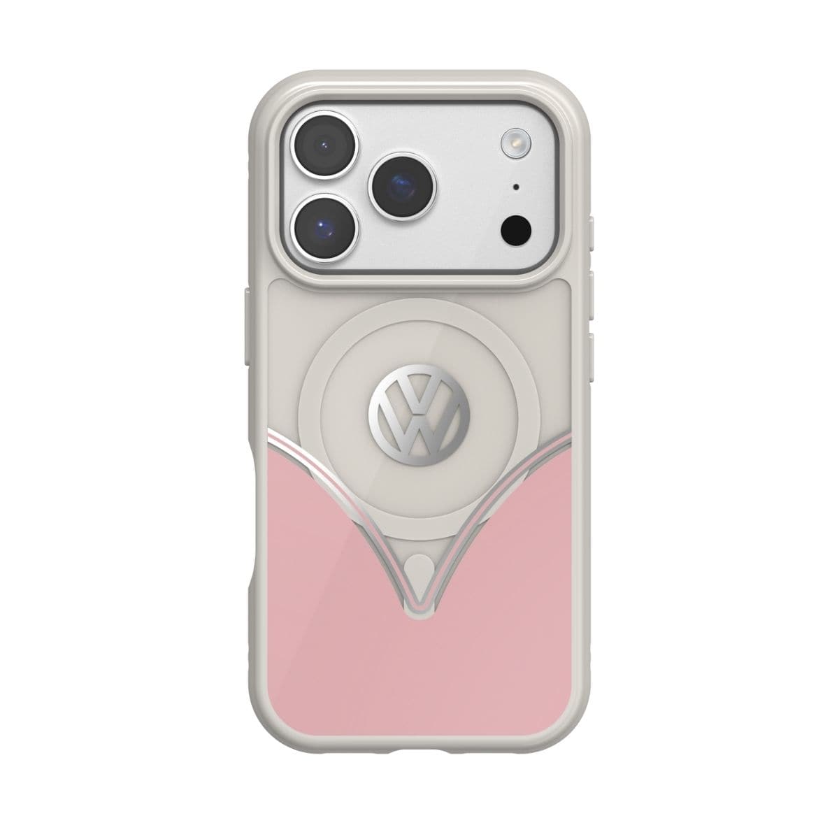 Volkswagen[フォルクスワーゲン] iPhone 17 Pro ケース スマホケース MagSafe対応 ストラップホールあり Powder Pink(パウダーピンク) Pink/White ピンク/ホワイト ピンク/ホワイト 60478