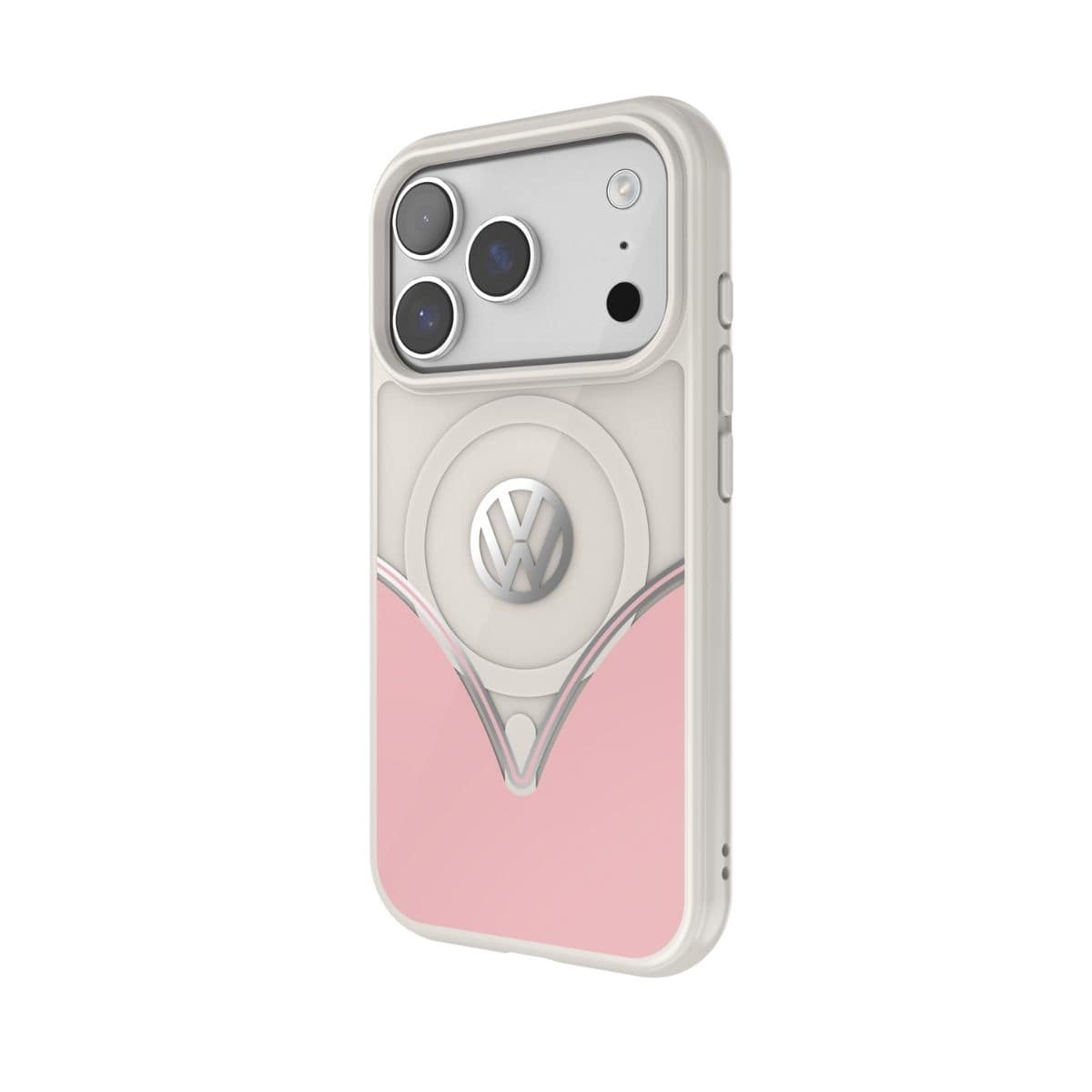 Volkswagen[フォルクスワーゲン] iPhone 17 Pro ケース スマホケース MagSafe対応 ストラップホールあり Powder Pink(パウダーピンク) Pink/White ピンク/ホワイト ピンク/ホワイト 60478