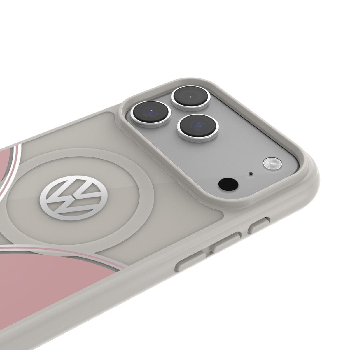 Volkswagen[フォルクスワーゲン] iPhone 17 Pro Max ケース スマホケース MagSafe対応 ストラップホールあり Powder Pink(パウダーピンク) Pink/White ピンク/ホワイト ピンク/ホワイト 60479