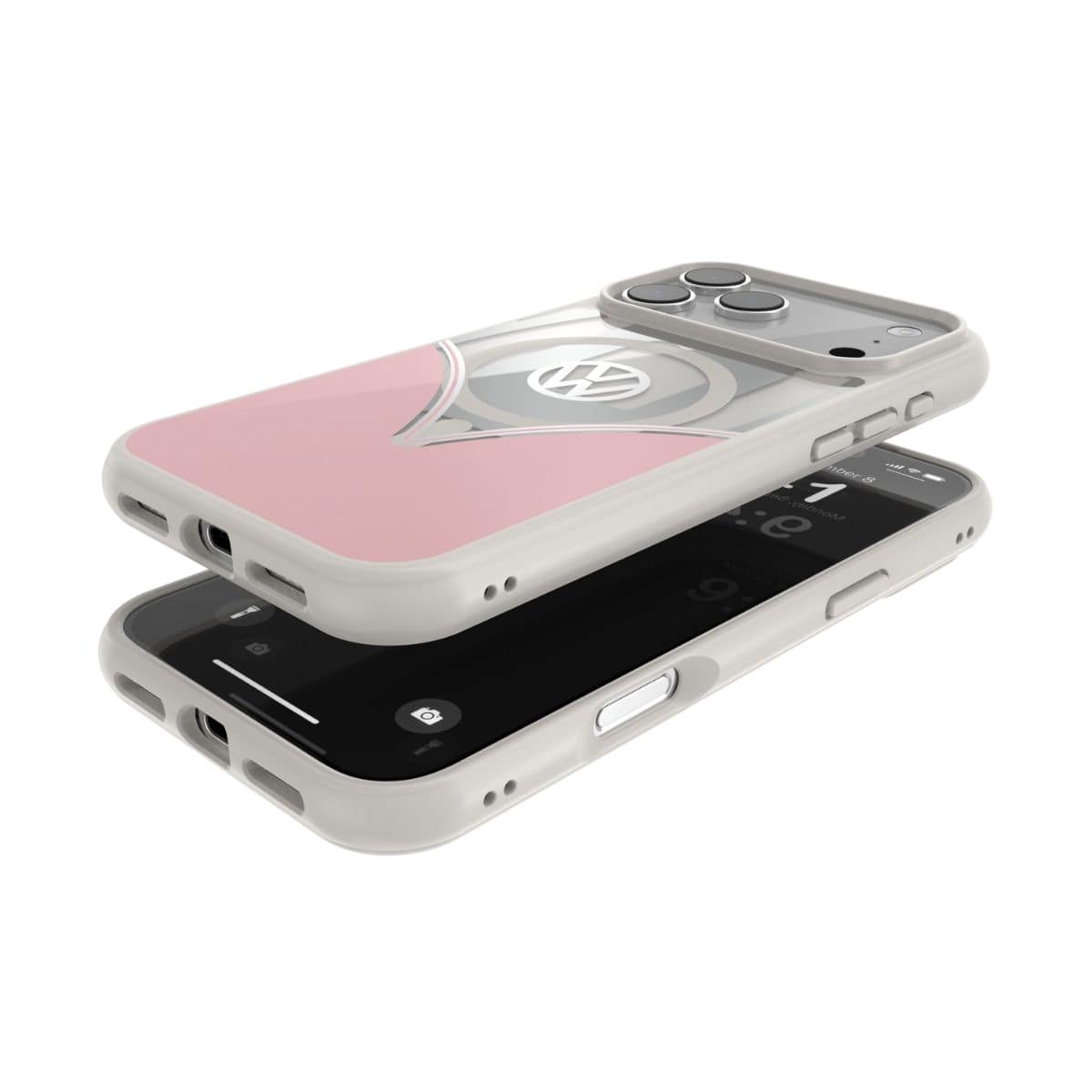 Volkswagen[フォルクスワーゲン] iPhone 17 Pro Max ケース スマホケース MagSafe対応 ストラップホールあり Powder Pink(パウダーピンク) Pink/White ピンク/ホワイト ピンク/ホワイト 60479