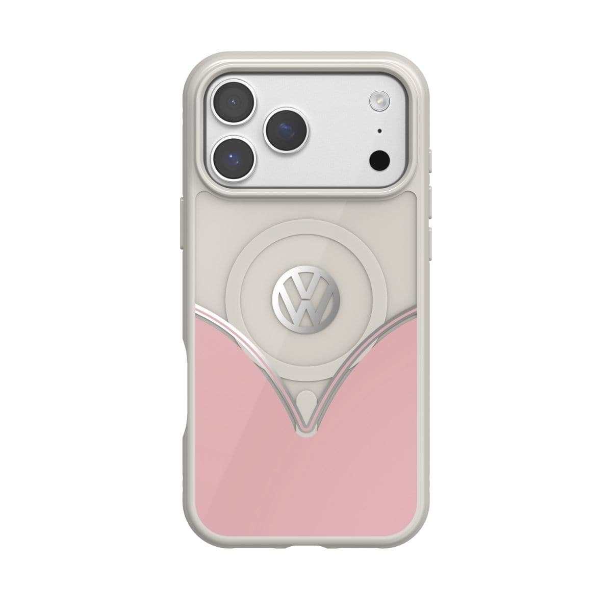 Volkswagen[フォルクスワーゲン] iPhone 17 Pro Max ケース スマホケース MagSafe対応 ストラップホールあり Powder Pink(パウダーピンク) Pink/White ピンク/ホワイト ピンク/ホワイト 60479