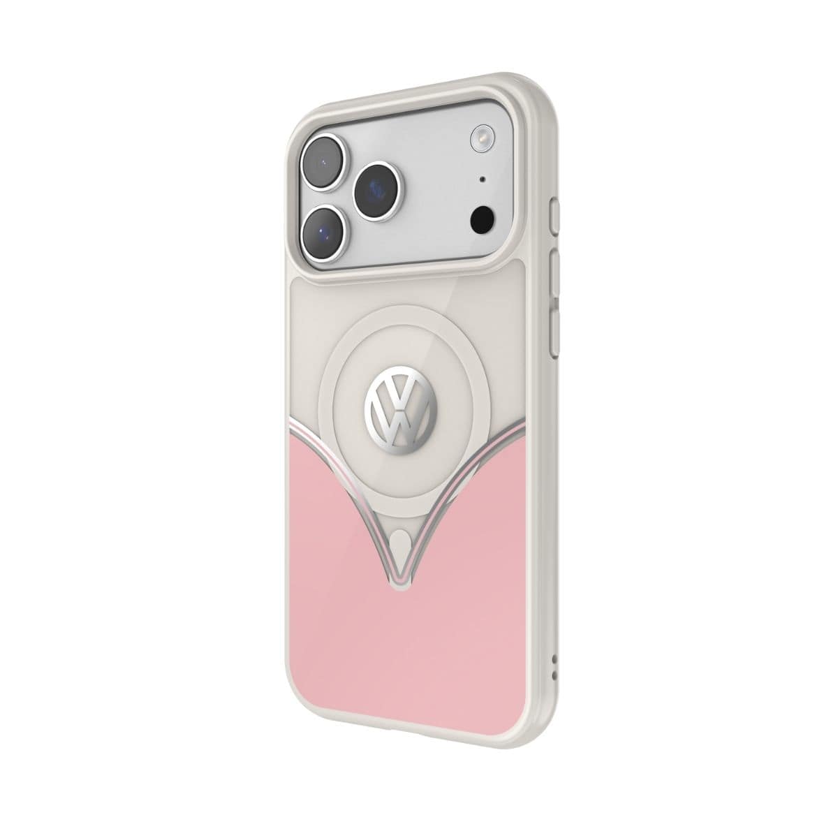 Volkswagen[フォルクスワーゲン] iPhone 17 Pro Max ケース スマホケース MagSafe対応 ストラップホールあり Powder Pink(パウダーピンク) Pink/White ピンク/ホワイト ピンク/ホワイト 60479