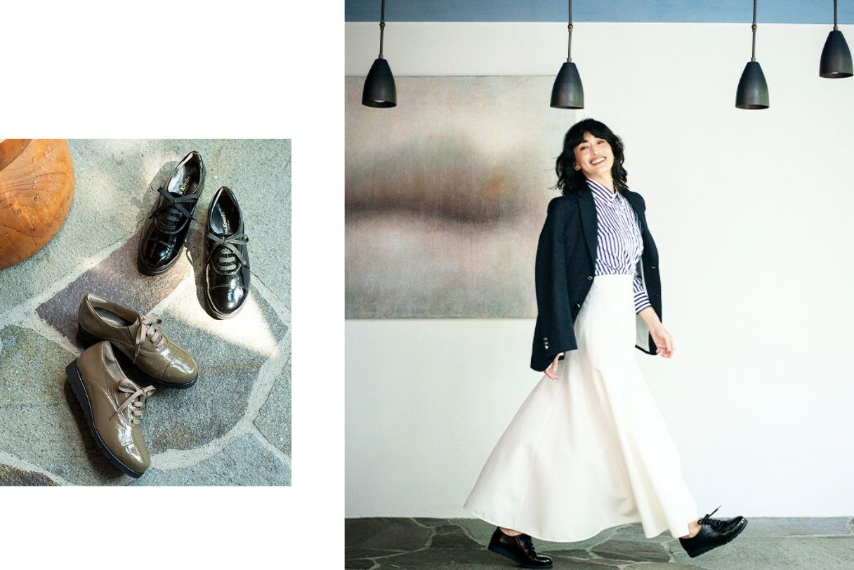 9月まで　美品　45R 縞カノコのMキャミポロ 63-白×グリーンボーダー 45Rpick up: ｜45R