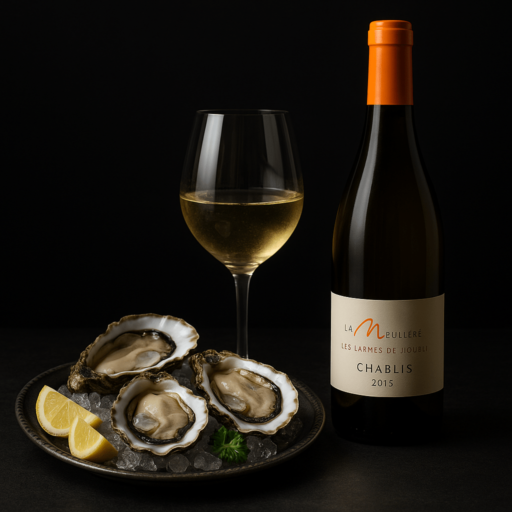 牡蛎とワイン