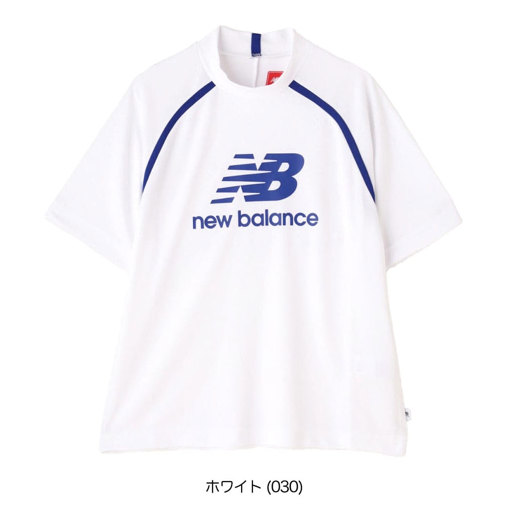 新品　ニューバランスゴルフ　半袖ニット　ハーフスリーブ　モックネック　ホワイト 新品 ニューバランスゴルフ 半袖ニット ハーフスリーブ モック
