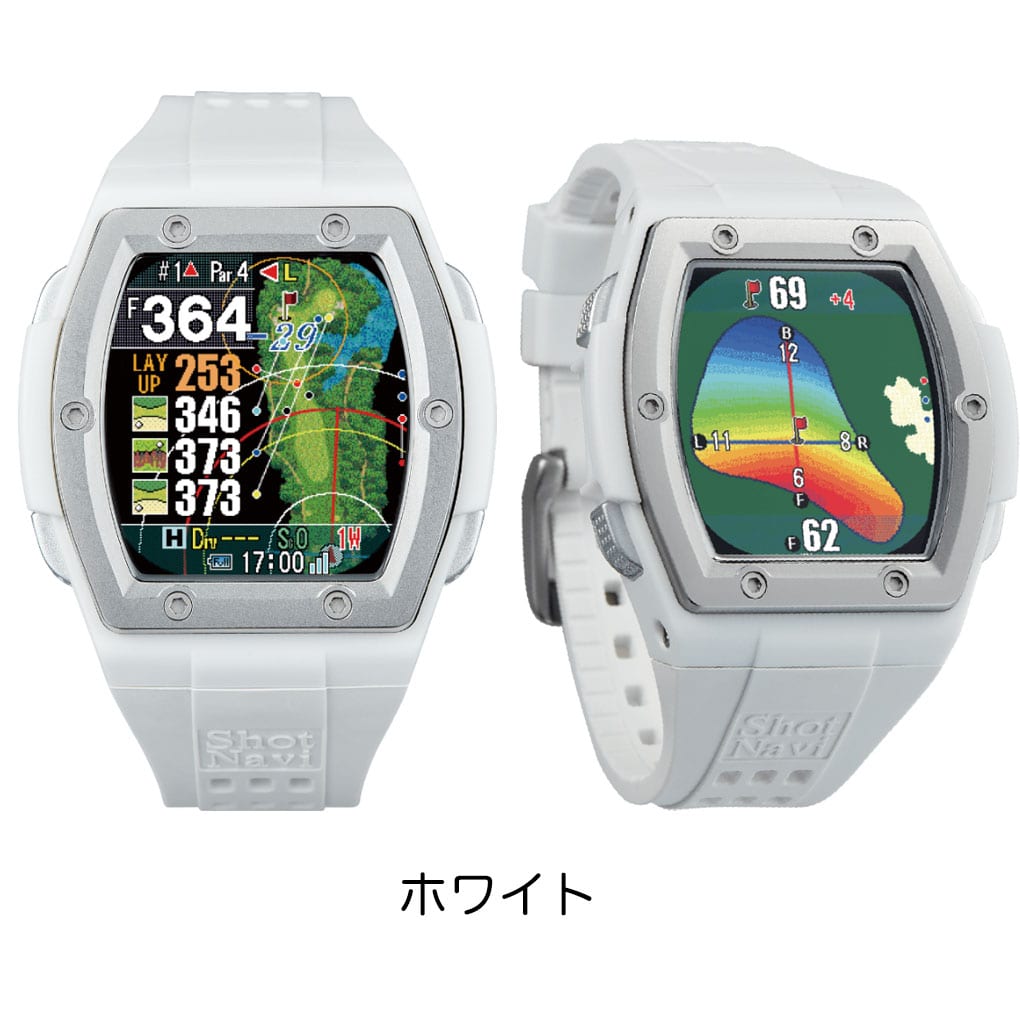 ショットナビ Crest2 腕時計型GPSナビ Shot Navi ホワイト 2023