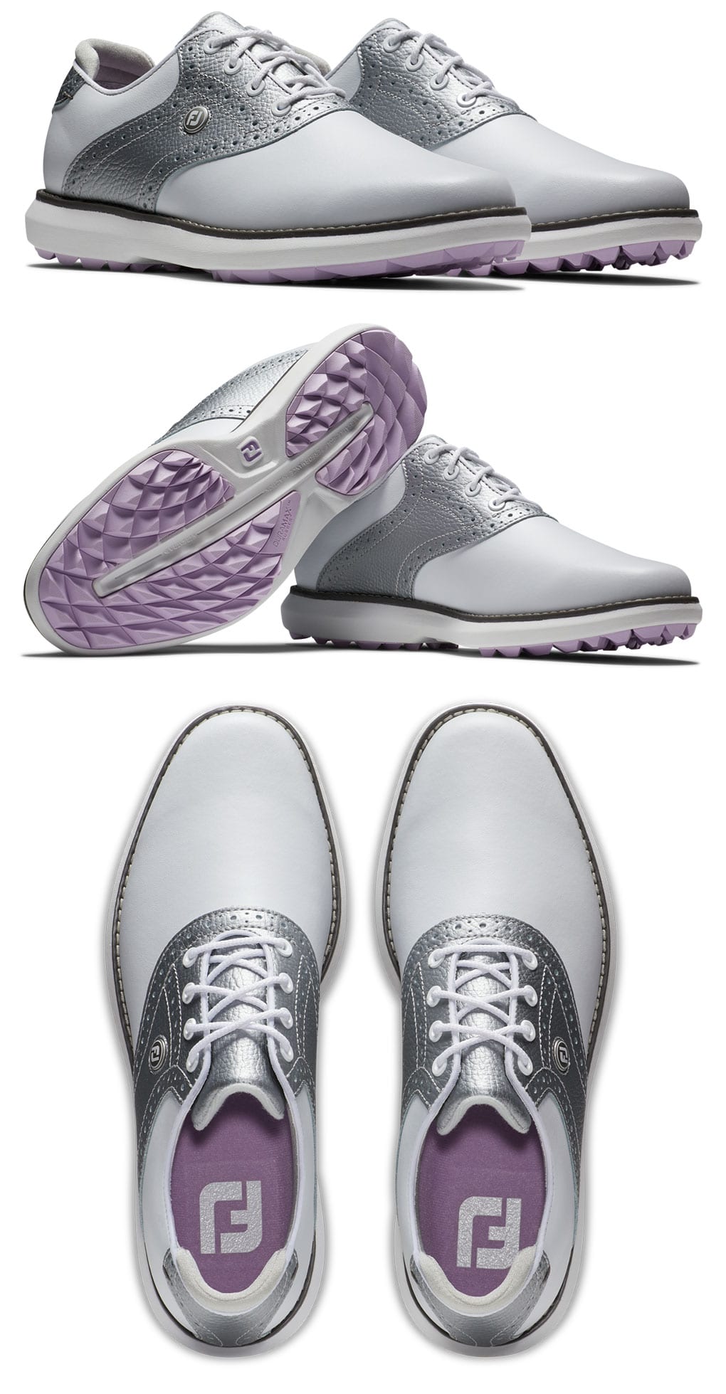 【新品　未使用】FootJoy ゴルフシューズ 女性用 グレー23cm フットジョイ ゴルフシューズ WOMEN'S FJ クオンタム LACED
