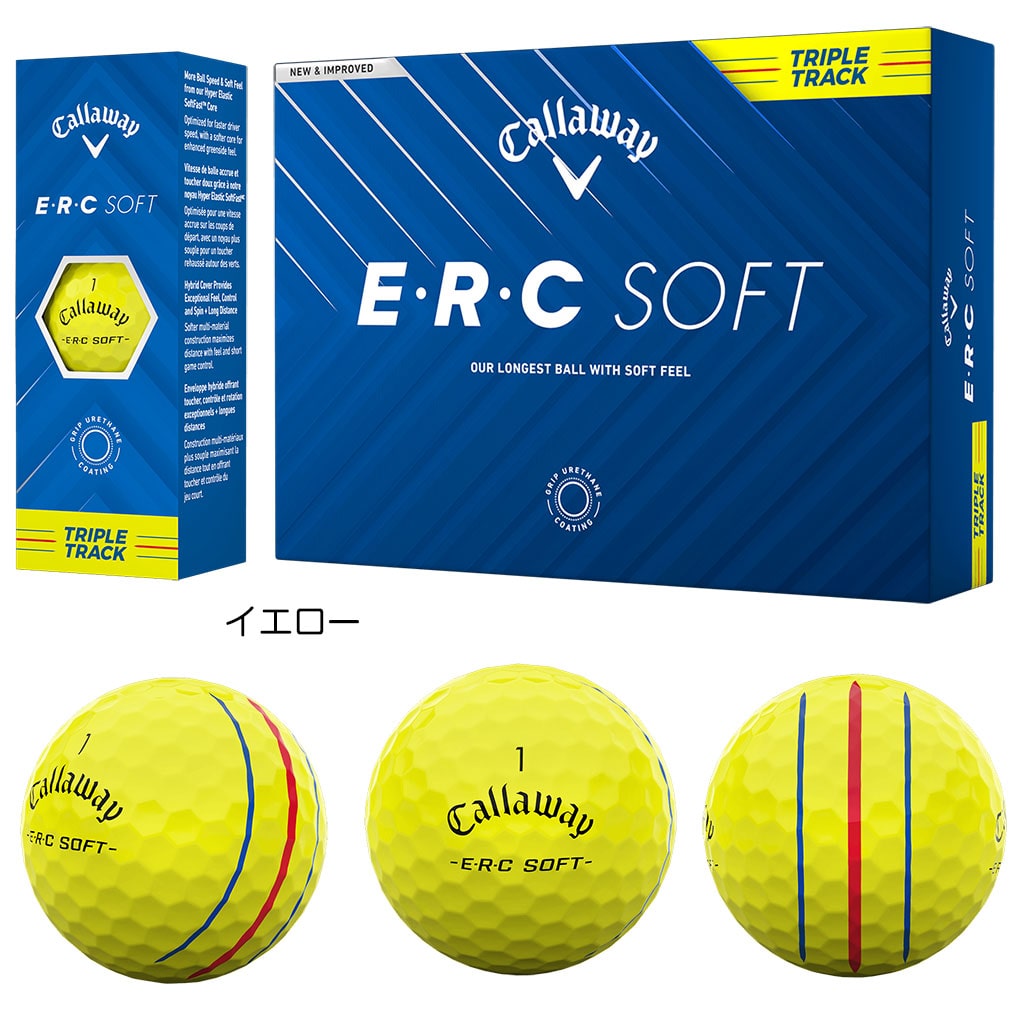 キャロウェイ 2025 ERC SOFT ゴルフボール 1ダース(12球入) 3