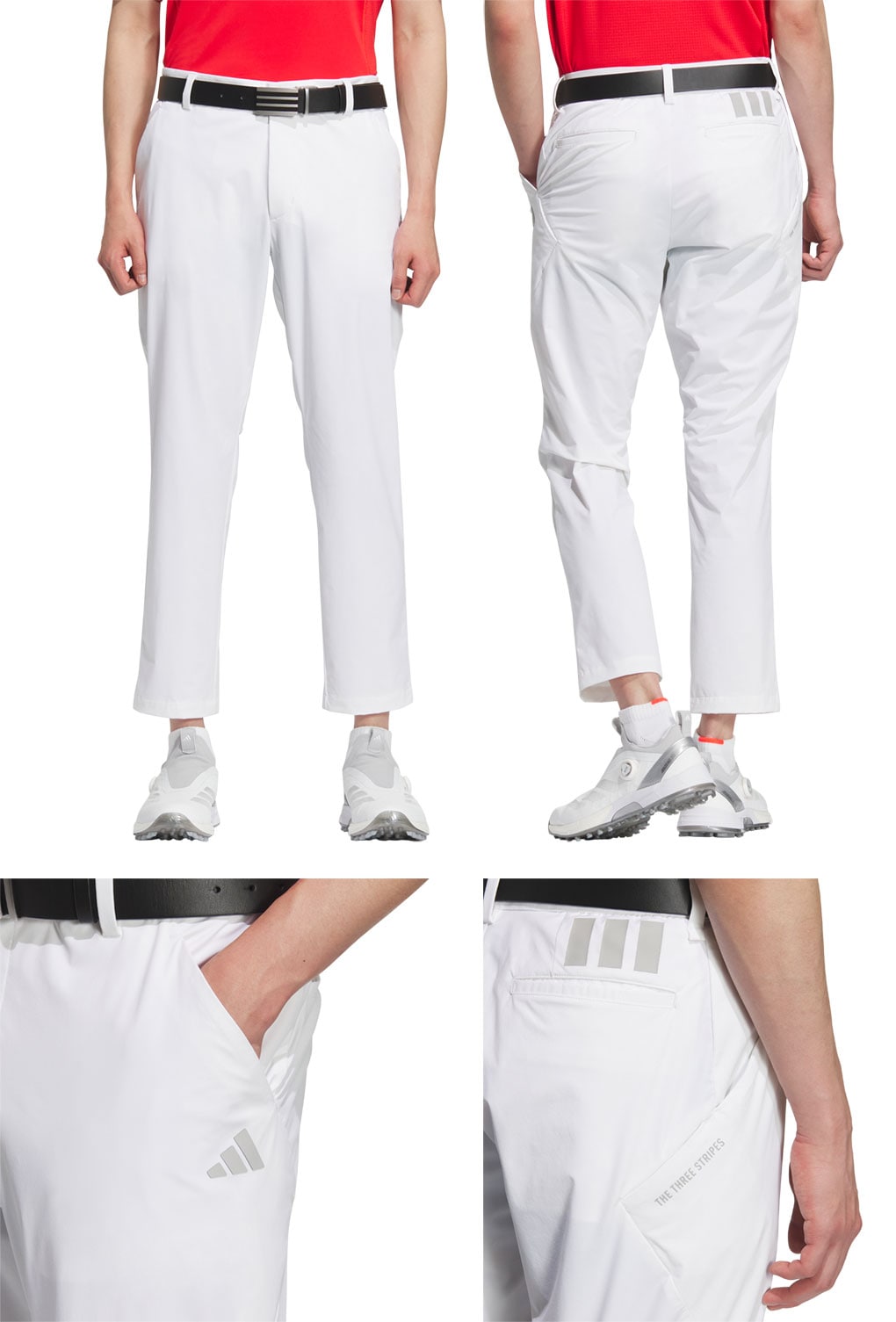 アディダス　ゴルフパンツ　XL 白　　ストレッチ　アンクルパンツ メンズ adidas パンツ EX STRETCH ACTIVE ストレッチ アンクル丈パンツ