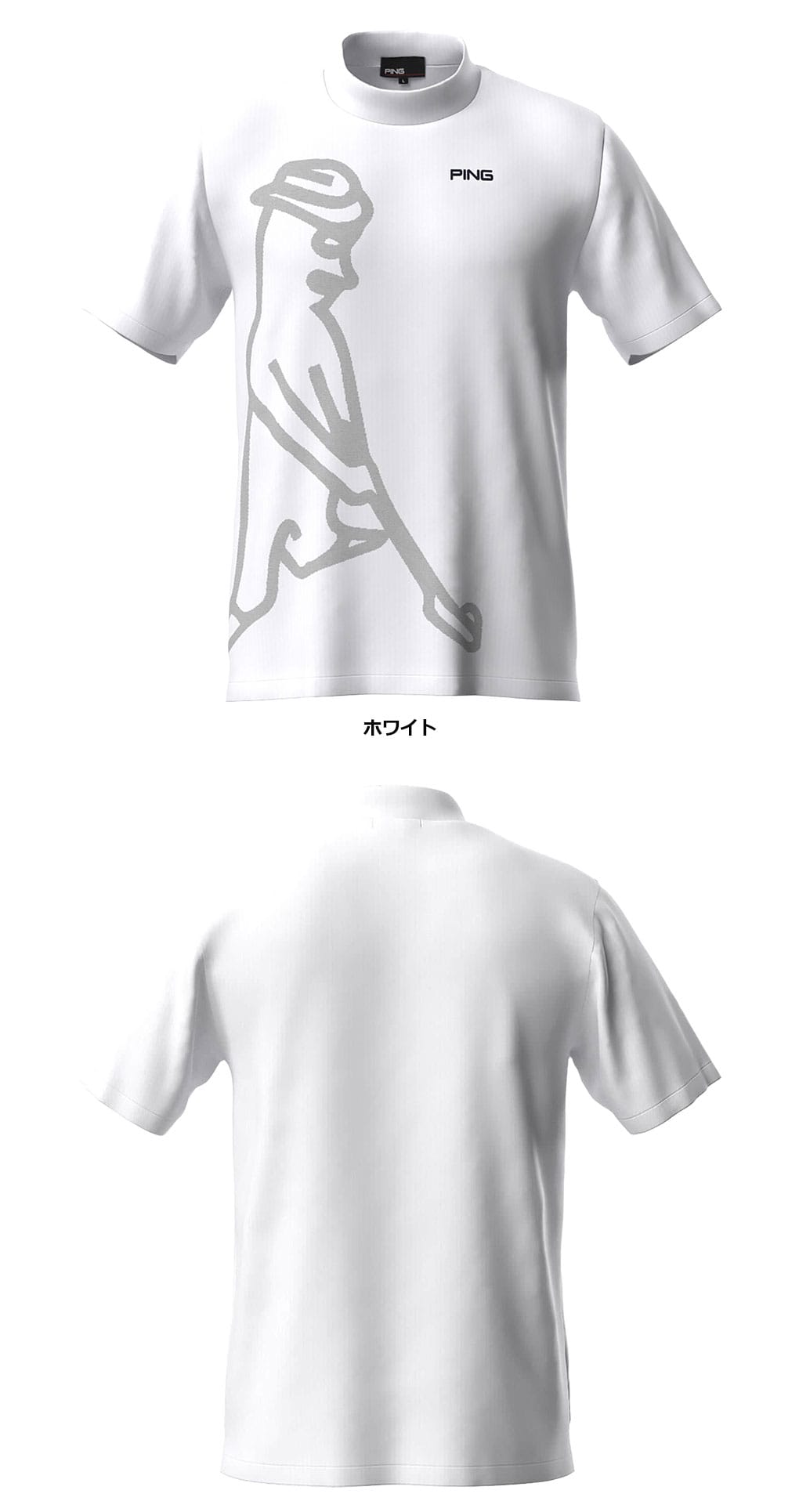 新品　PGG ピージージー　半袖モックネックシャツ　メンズ5 PGG 半袖モックネック サイズ5 ネイビー メンズ PGG 半袖モック