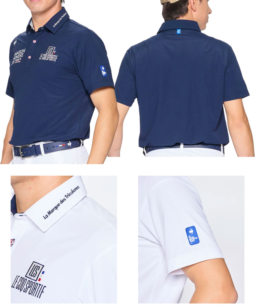 ルコックスポルティフ 定番無地半袖シャツ LG5SHS13M メンズ ゴルフ