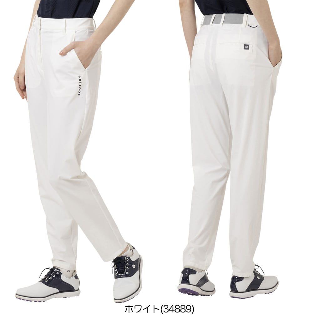 FootJoy - FJ フットジョイ【吸汗速乾】ストレッチ ゴルフパンツ ホワイト M 極美品 FJ フットジョイ【吸汗速乾】ストレッチ ゴルフパンツ ホワイト