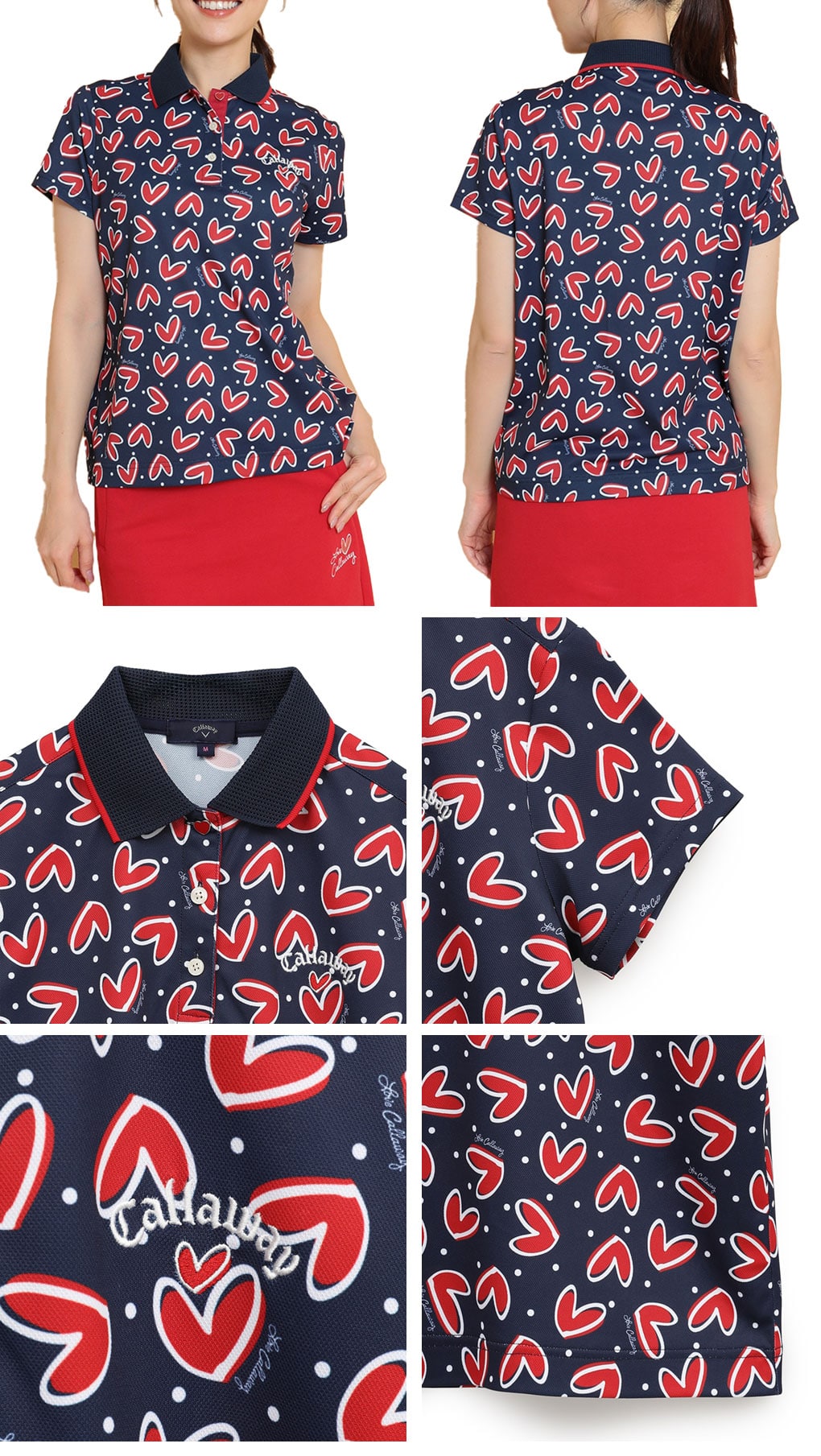 callaway ポロシャツ レディース スワロフスキー キャロウェイ ラブキャロウェイ半袖ポロシャツ WOMENS C25134221