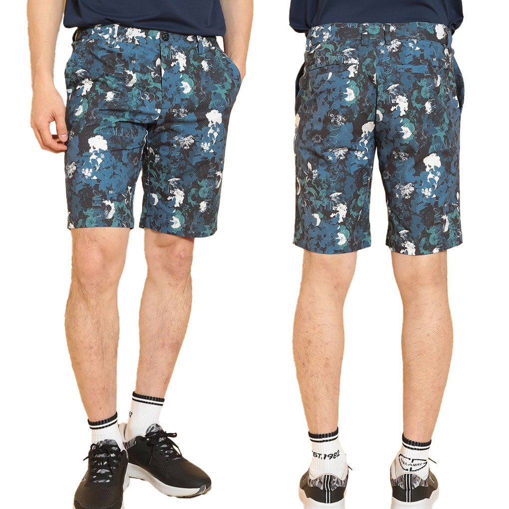 キャロウェイ 8WAYストレッチフラワープリントショートパンツ