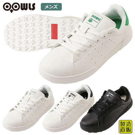 ゴルフシューズ メンズ OOWLS 2021 クラシック スパイクレス