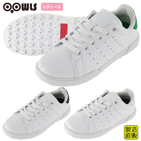 ゴルフシューズ レディース OOWLS 2022 クラシック スパイクレス