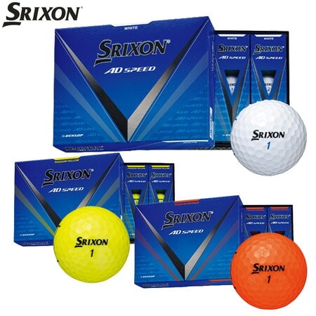 スリクソン AD SPEED ボール アイオノマーカバー 2ピース 1ダース 全12球 SRIXON 日本正規品 ホワイト