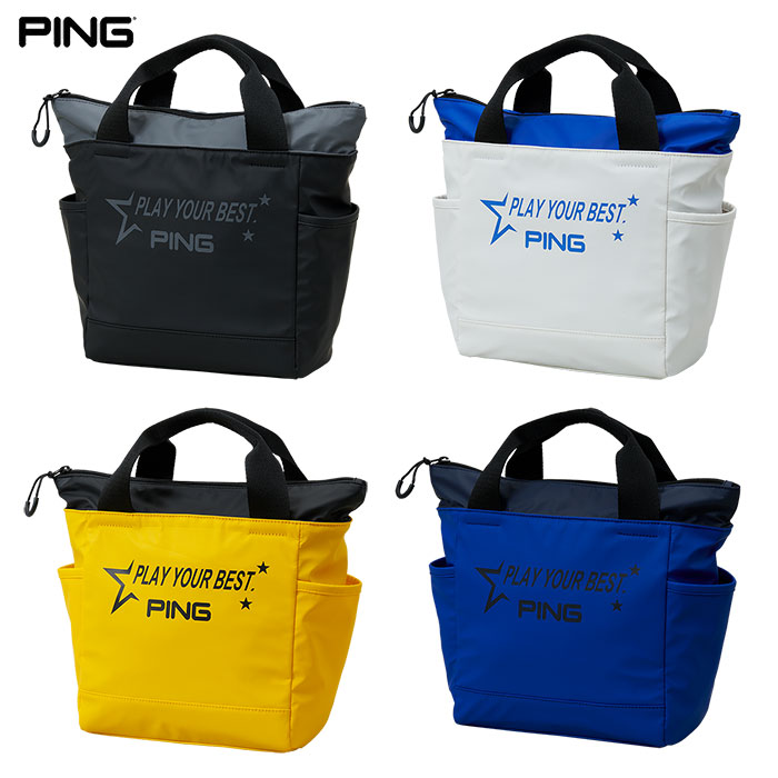 PING ラウンド トートバッグ/2024 秋冬モデル/グレー PING ピン Mr.PING ストリートカジュアルラウンドトートバッグ