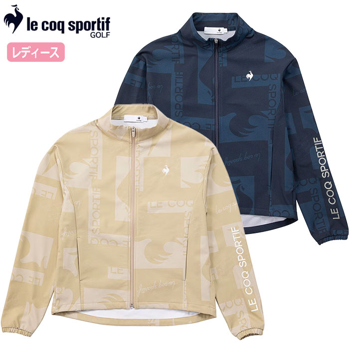 【美品】ルコック golf レディース 長袖 ブルゾン Lサイズ ルコックスポルティフ ライトブルゾン LG4FWB00L レディース