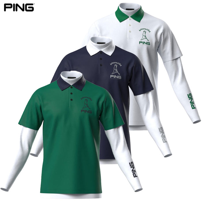 PING - coco 中古 ピン PING メンズ 半袖ポロシャツ LL 白  ホワイト  2024年春夏 ダイヤ柄 中古 メンズ ピン PING 半袖ポロシャツ LL 白 ホワイト 2024年春