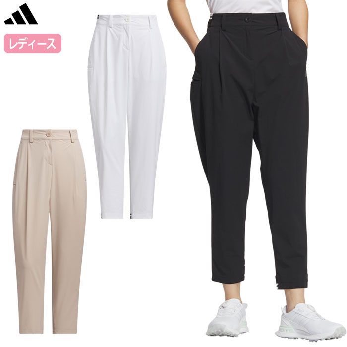 【82】春夏 アディダス ゴルフ サイドポケット アンクル丈 パンツ 黒 adidas（アディダス）の「EX STRETCH ACTIVE サイドポケット