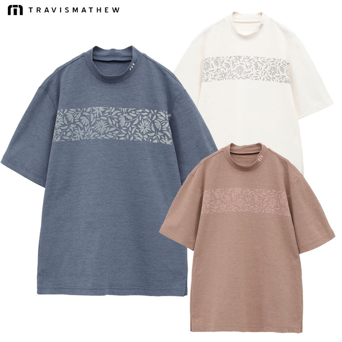 Moschino クラフィックフリントワイトレックトラウサ 【関税込】 トラヴィスマシュー ラバープリント 鹿の子 半袖モック 7AL026