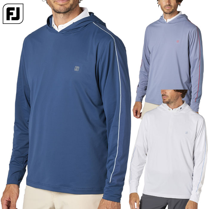 FootJoy - FOOTJOY メンズ ライトウェイト ストレッチ プルオーバー フーディー Lightweight Hoodie - FootJoy