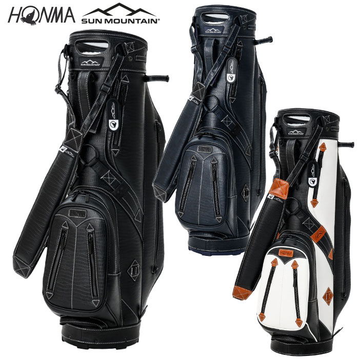 本間ゴルフ キャディバッグ 9型 HONMA x SUN MOUNTAIN クロコ