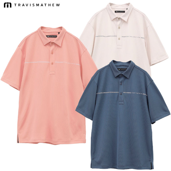 トラヴィスマシュー 半袖 ゴルフ / 7AL031 パンツ　セットアップ Patterned オープン 半袖シャツ(半袖シャツ・ポロシャツ)|Travis