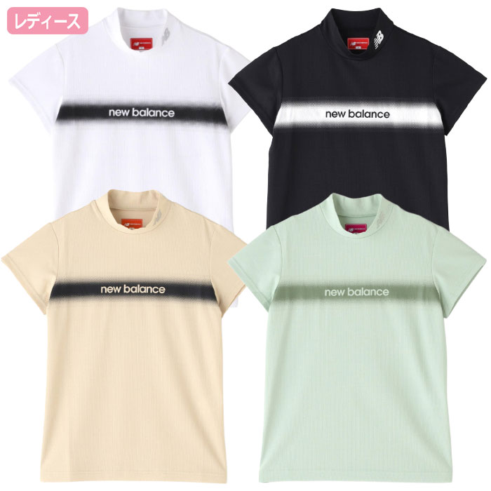 ニューバランス モックネック 半袖　新品 New Balance ニューバランス SPORT ロゴプリント モックネック