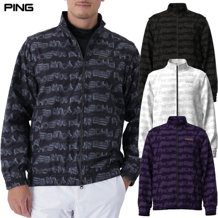 ピン PING 2WAYドットグラデーションスタンドブルゾン 621-5220801 メンズ ゴルフウェア 2025秋冬モデル 日本正規品 ピン PING 2WAYドットグラデーションスタンドブルゾン 621-5220801