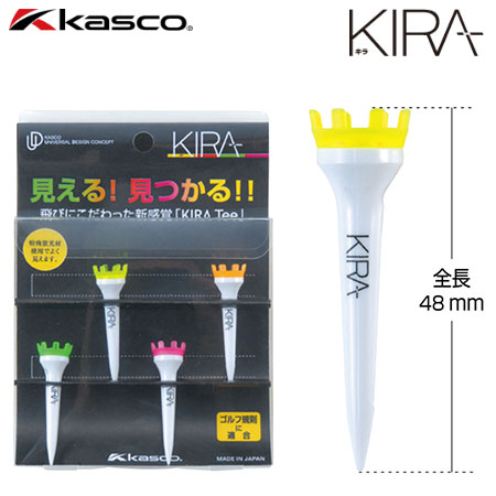 キャスコ KASCO KIRAティーショート 全長48mm 日本正規品 日本モデル ゴルフ ゴルフ用品 ティー