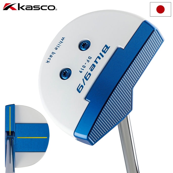 キャスコ KASCO Blue9/9 DELTA-FACE丸マレットDF-019 パター メンズ 2024年モデル 日本正規品 日本モデル ゴルフ ゴルフクラブ 右用 右打ち 右利き ブルー
