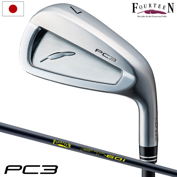 フォーティーン PC-3 アイアンセット 4本組 (#7-P) メンズ 右用 FT-60i カーボンシャフト FOURTEEN 2024年モデル 日本正規品