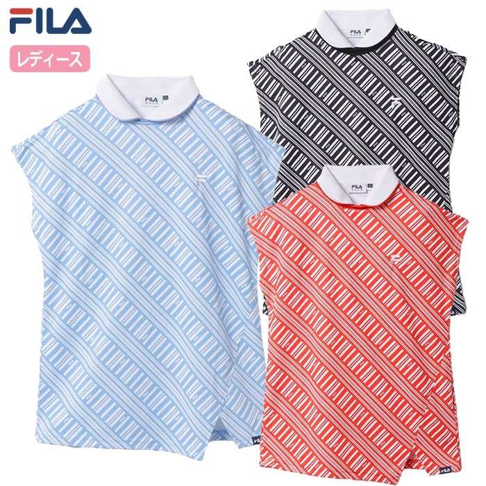 FILA GOLF つけ衿付きモックネックシャツ 754663 レディース フィラゴルフ 2024春夏モデル 日本正規品