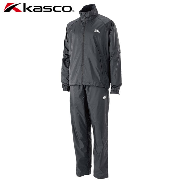 キャスコ KASCO メンズ レインウェア上下セット ARW-007 ブラック 雨対策 2024春夏モデル レインウェア 雨具 カッパ 日本正規品 日本モデル ゴルフ ゴルフ用品 カッパ 雨具 レインウエア